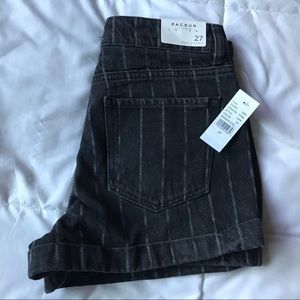 PACSUN Sandra Striped Mom Shorts SIZE 27